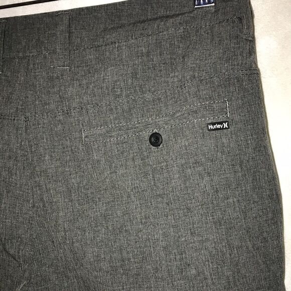 Hurley Men's Gray Heathered Flat Front  Walked Shorts Size 27 - Picture 7 of 8